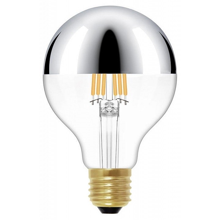 Фото Лампа светодиодная Loft it Edison Bulb E27 6Вт 3000K G80LED Chrome LF_G80LED_Chrome - интернет-магазин МегаТерем в Москве