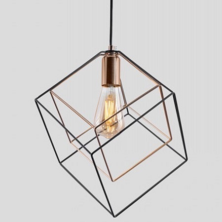 Фото Подвесной светильник Imex MD.0830 MD.0830-1-P BK+FGD IMX_MD.0830-1-P_BK_FGD - интернет-магазин МегаТерем в Москве