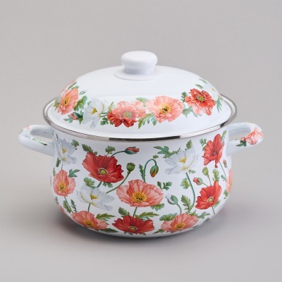 Кастрюля agness эмалированн...