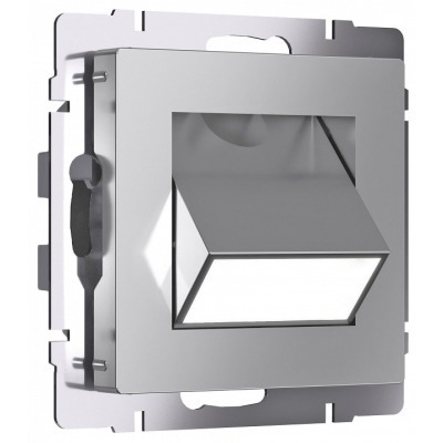 Заглушка для поста с подсветкой, без рамки Werkel серебряные W1154706 WRK_a064561