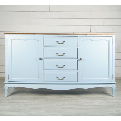 Голубой комод Leontina с дв...
