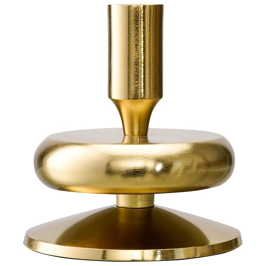 Фото Подсвечник stone, 13 см, золотистый (76294) - интернет-магазин МегаТерем в Москве