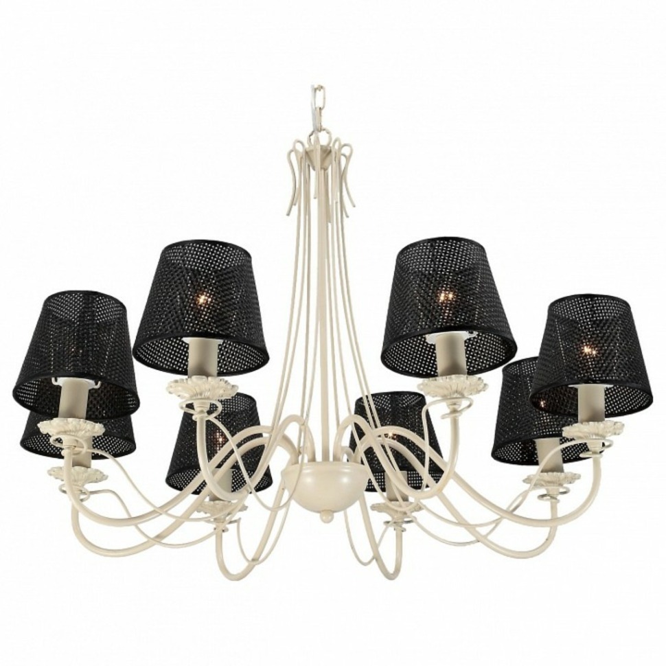 Фото Подвесная люстра Lucia Tucci Bristol Bristol 890.8 ivory LT_Bristol_890.8_ivory - интернет-магазин МегаТерем в Москве