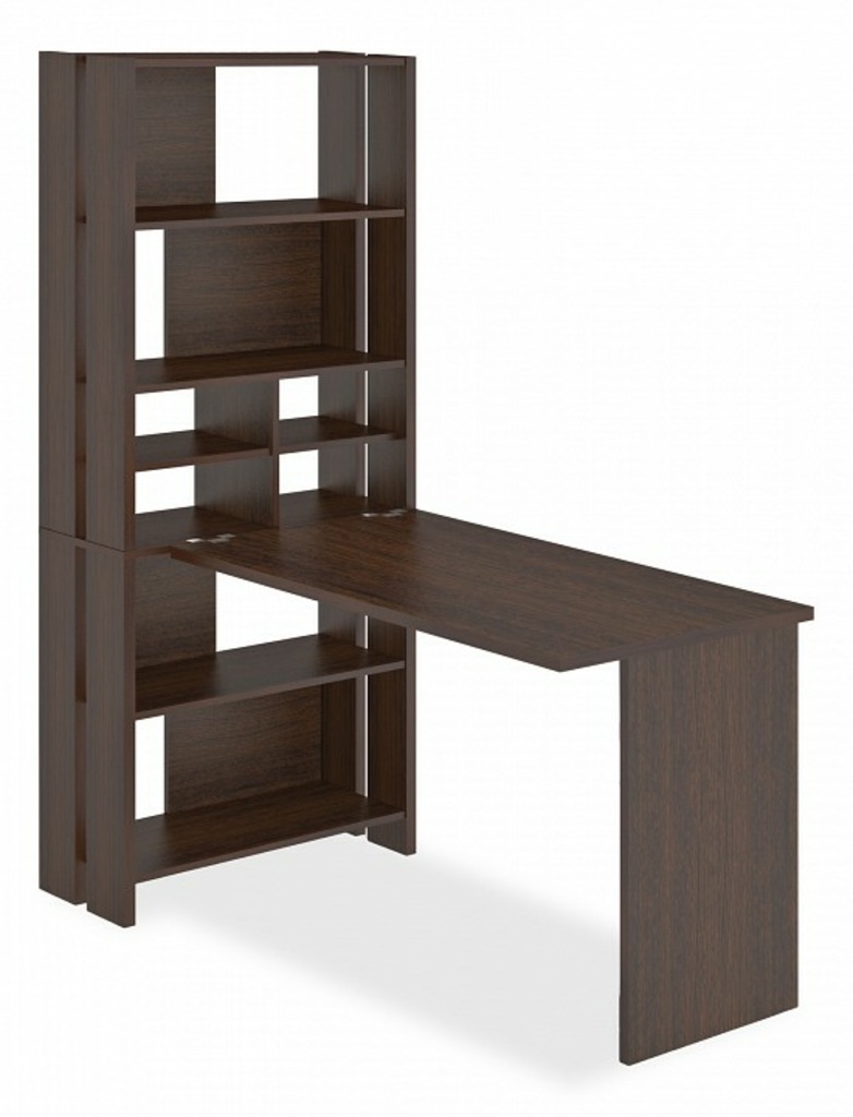 Фото Стол компьютерный Домино Лайт СТЛ-ОВХ+С120Прям без тумбы MER_STL-OVH-S120Pryam_bez_tumby_V - интернет-магазин МегаТерем в Москве