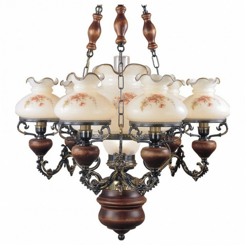 Фото Подвесная люстра Reccagni Angelo 636 L 636/6+1 RA_L_636_6_1 - интернет-магазин МегаТерем в Москве