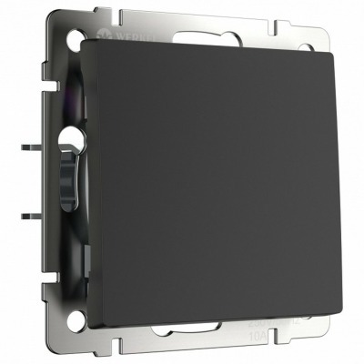 Выключатель перекрестный одноклавишный без рамки Werkel черный матовый W1113008 WRK_a051611