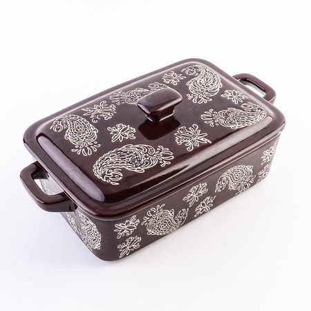 Фото Кастрюля керамическая с крышкой LORAINE (60370) - интернет-магазин МегаТерем в Москве