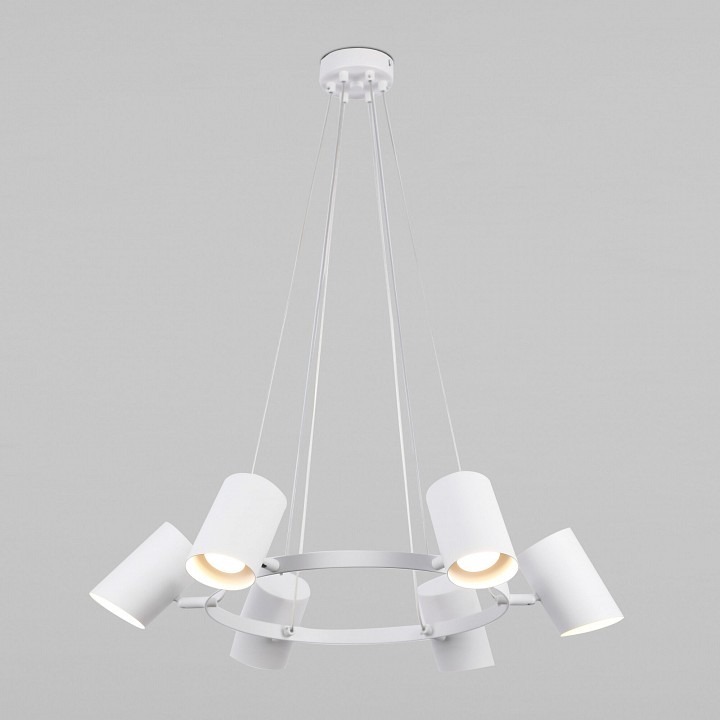 Фото Подвесная люстра Eurosvet Splay 70147/6 белый EV_a062036 - интернет-магазин МегаТерем в Москве