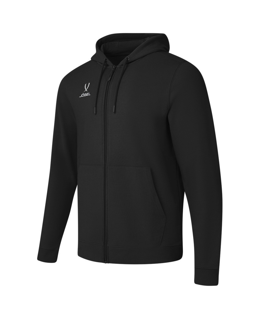 Фото Флисовое худи на молнии JÖGEL ESSENTIAL Cotton Fleece FZ Hoodie, черный, детский (2122094) - интернет-магазин МегаТерем в Москве