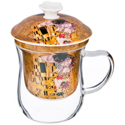 Кружка стеклянная с ситом l...