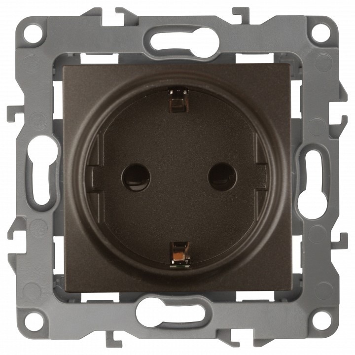 Фото Розетка с заземлением, без рамки Эра Эра 12 12-2101-13 ER_B0019320 - интернет-магазин МегаТерем в Москве