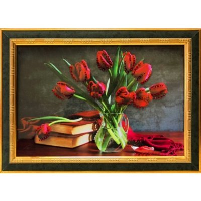 Картина Восьмое марта с кристаллами Swarovski (2194)