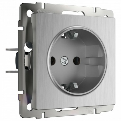 Розетка с заземлением, без ...