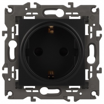 Розетка с заземлением, без рамки Эра Эра Elegance 14-2101-05 ER_B0034269