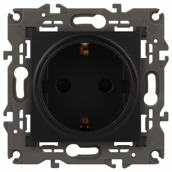 Фото Розетка с заземлением, без рамки Эра Эра Elegance 14-2101-05 ER_B0034269 - интернет-магазин МегаТерем в Москве