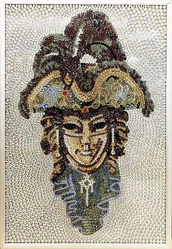 Фото Картина Маска 2 с кристаллами Swarovski (2278) - интернет-магазин МегаТерем в Москве