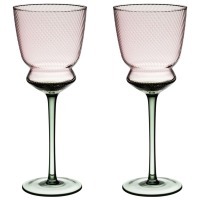 Набор бокалов для вина "twist & shine" green, 2 шт/380 мл Lefard (687-024)