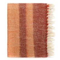 Плед мохеровый over horizon терракотового цвета из коллекции trendy ruffles, 130х180 см (79735)