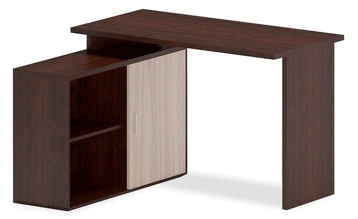 Фото Стол компьютерный Домино Lite СКЛ-ПРЯМ120+ТБЛ-2 MER_SKL-PRYAM120-TBL-2_VK - интернет-магазин МегаТерем в Москве