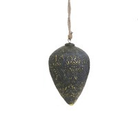 Новогодняя игрушка GV-19B, стекло, grey/gold, ROOMERS FURNITURE