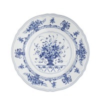 Тарелка LNAN032BL002205, 20.5, фарфор, white, blue, LE COQ