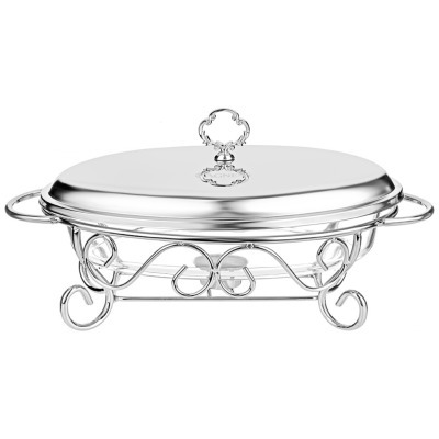 Мармит agness  овальный silver 2,4l (781-500) 