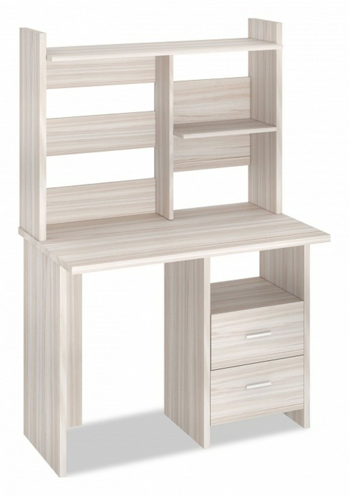 Фото Стол компьютерный Домино Лайт СКЛ-Прям100+НКЛ-100 MER_SKL-Pryam100_NKL-100_K - интернет-магазин МегаТерем в Москве