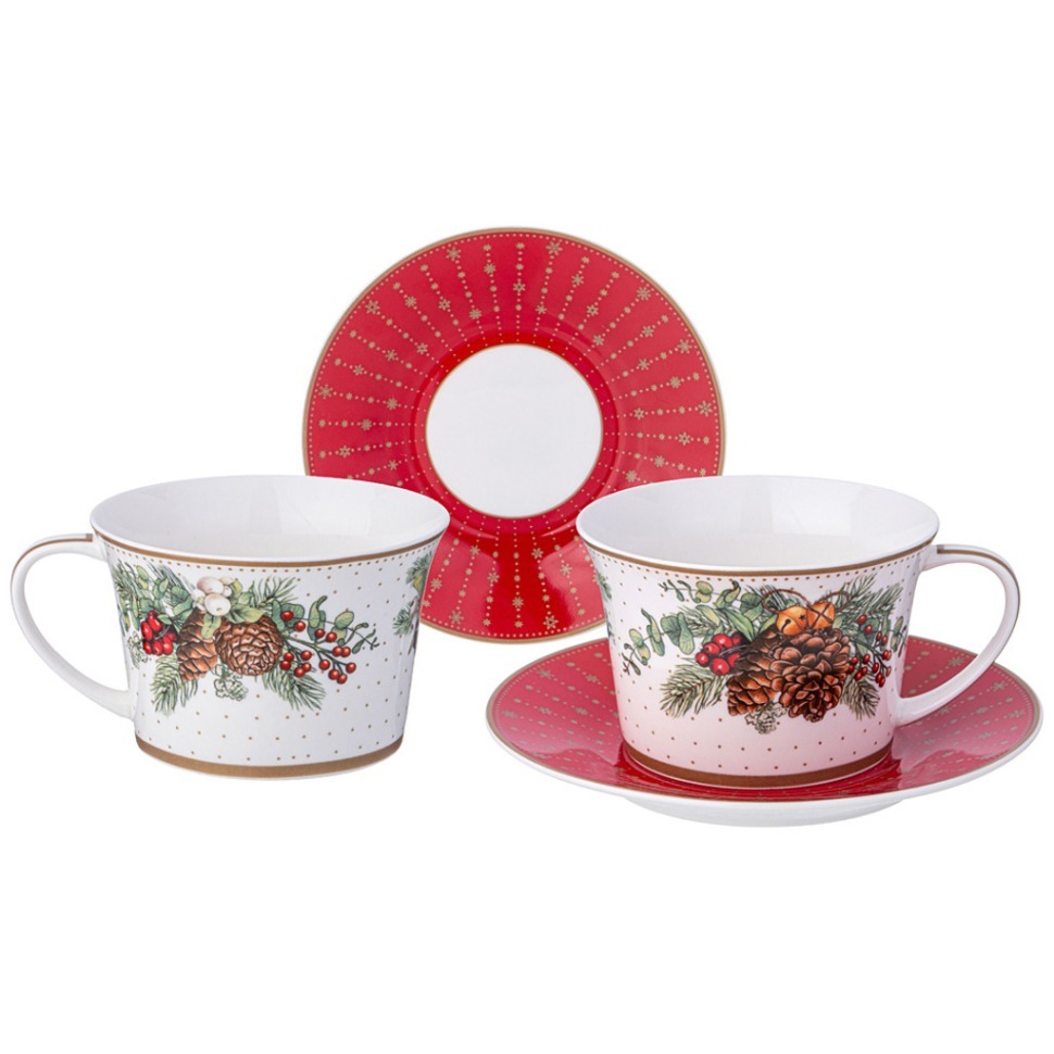 Фото Чайный набор lefard celebration на 2 пер. 4 пр. 250 мл (760-817)  - интернет-магазин МегаТерем в Москве