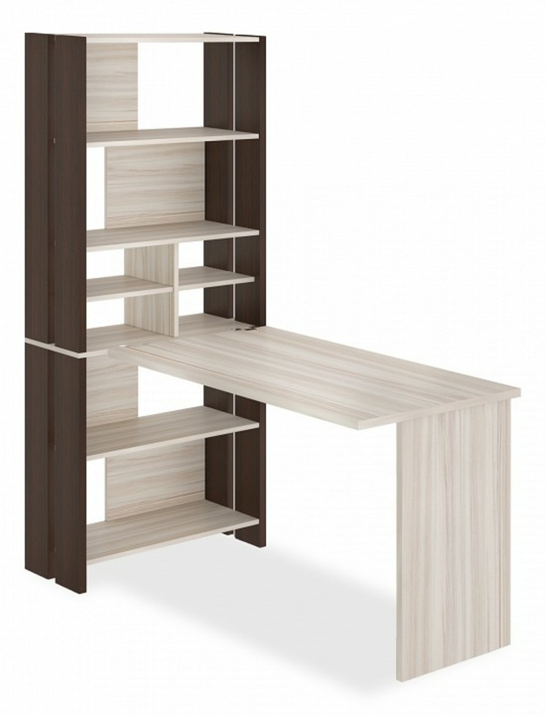 Фото Стол компьютерный Домино Лайт СТЛ-ОВХ+С120Прям без тумбы MER_STL-OVH-S120Pryam_bez_tumby_VK - интернет-магазин МегаТерем в Москве