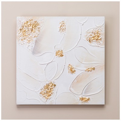 Картина абстракция золото н...