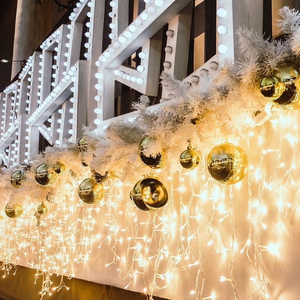 Фото Бахрома световая Eurosvet 100-001 100-001 белый EV_a044082 - интернет-магазин МегаТерем в Москве