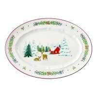 Блюдо сервировочное nordic winter из коллекции new year essential, 34,6х24 см (79239)