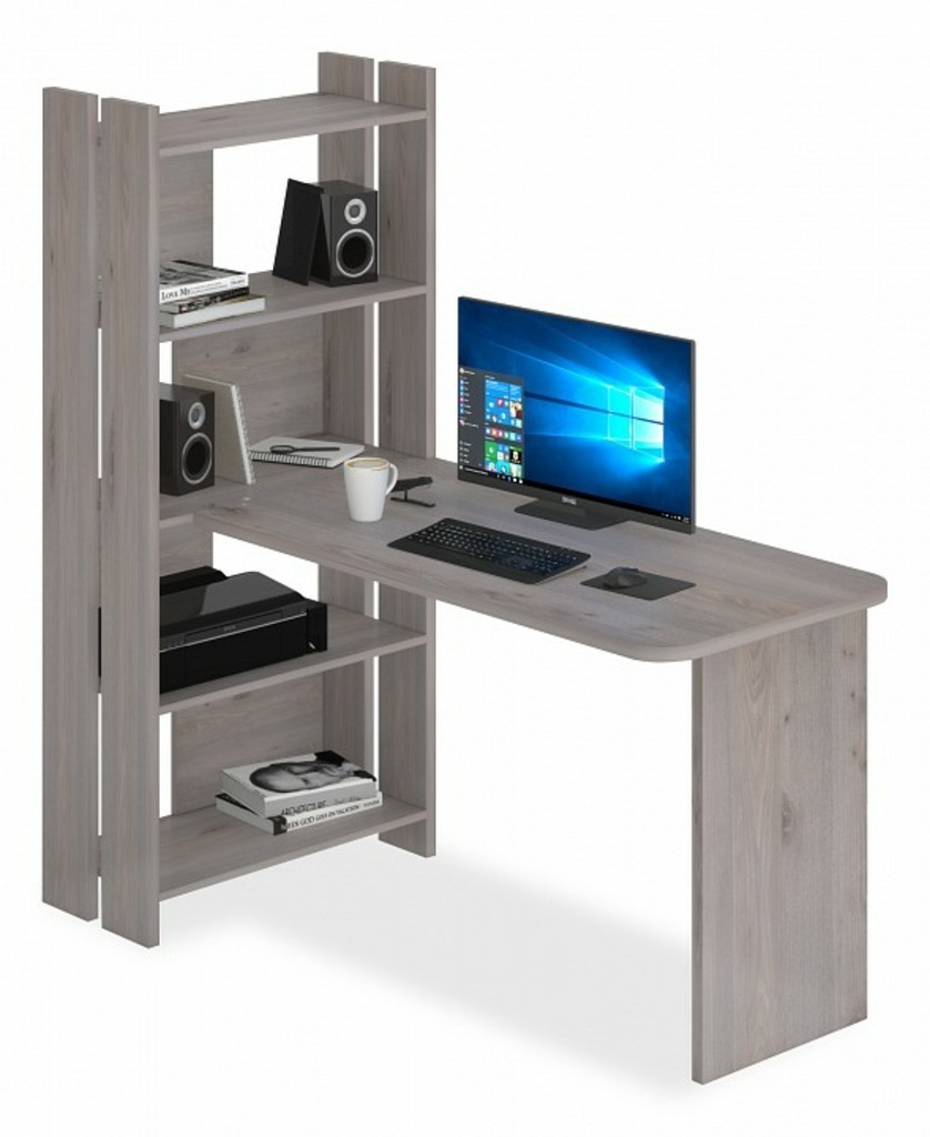 Фото Стол компьютерный Домино Lite СТЛ-ОВ+С120Р MER_STL-OV-S120RPryam_bez_tumby_N - интернет-магазин МегаТерем в Москве