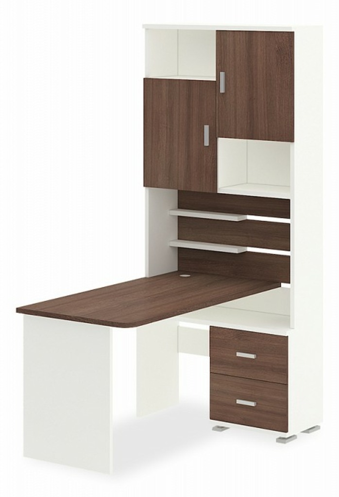 Фото Стол компьютерный Домино СР-720/140 MER_SR-720-140-BESHSH-CH-PRAV - интернет-магазин МегаТерем в Москве