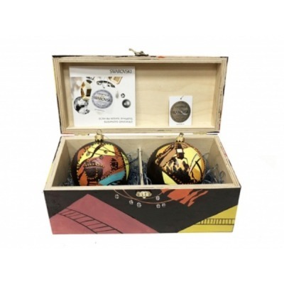 Новогодний набор на 2 шара ...