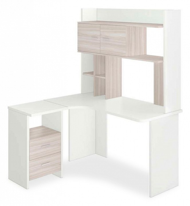 Фото Стол компьютерный Домино Lite СКЛ-Угл130+НКЛХ-130 БЕК ЛЕВ MER_SKL-Ugl130_NKLH-130_BEK_LEV - интернет-магазин МегаТерем в Москве