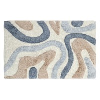 Коврик для ванной flow серо-синего цвета из коллекции ethnic, 50x80 см (79884)