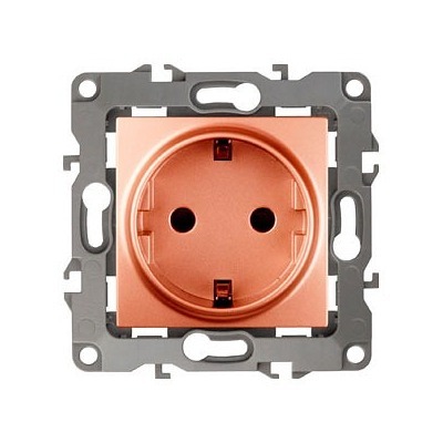 Розетка с заземлением, без рамки Эра Эра 12 12-2101-14 ER_B0019321