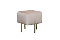 Пуф Mario вельвет св.бежевый Velv ECRU 42*42*44см (TT-00016672)