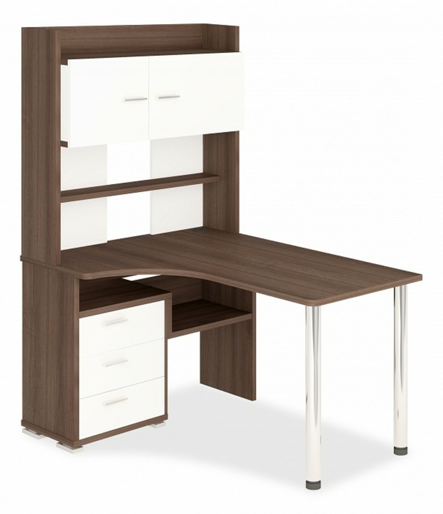 Фото Стол компьютерный Домино СР-133-130 MER_SR-133-SHBE-LEV - интернет-магазин МегаТерем в Москве