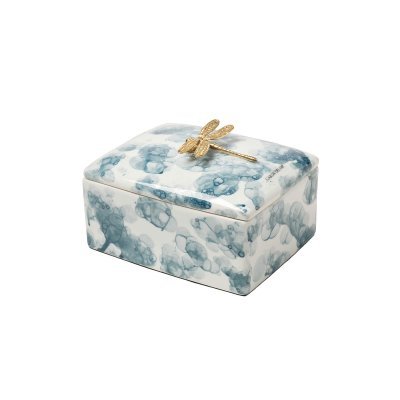 Шкатулка голубая со стрекоз...