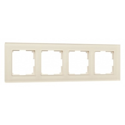 Рамка на 4 поста Werkel Favorit (молочный, стекло) W0041141 WRK_a058816