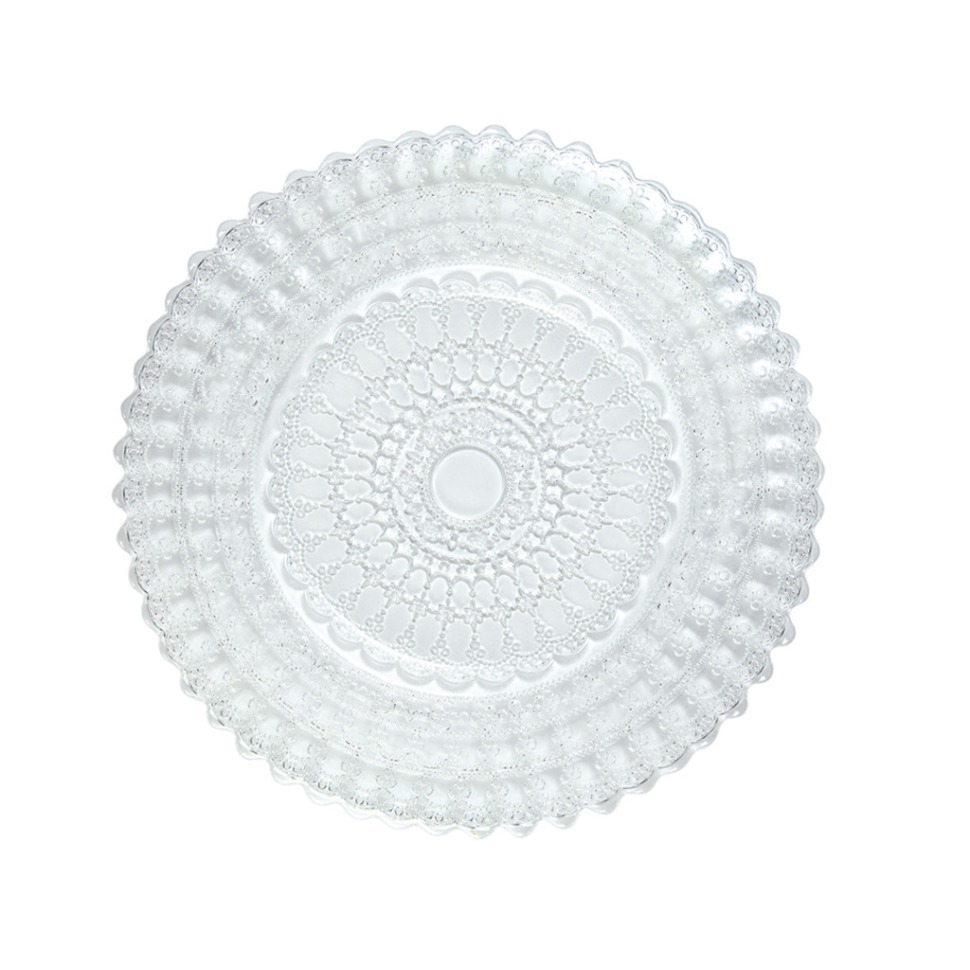 Фото Тарелка LHEL020TR003265, 26,5 см, стекло, transparent, LE COQ - интернет-магазин МегаТерем в Москве