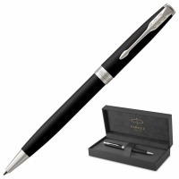 Ручка шариковая Parker "Sonnet Core Matt Black CT" черный матовый лак палладий черная 142355 (89430)