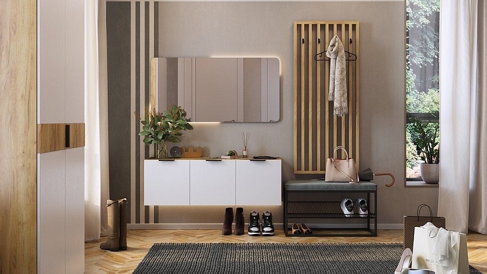 Фото Стенка для прихожей Бери К6 MBS_PK06Beri-2563 - интернет-магазин МегаТерем в Москве