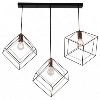 Подвесной светильник Imex MD.0830 MD.0830-3-P BK+FGD IMX_MD.0830-3-P_BK_FGD