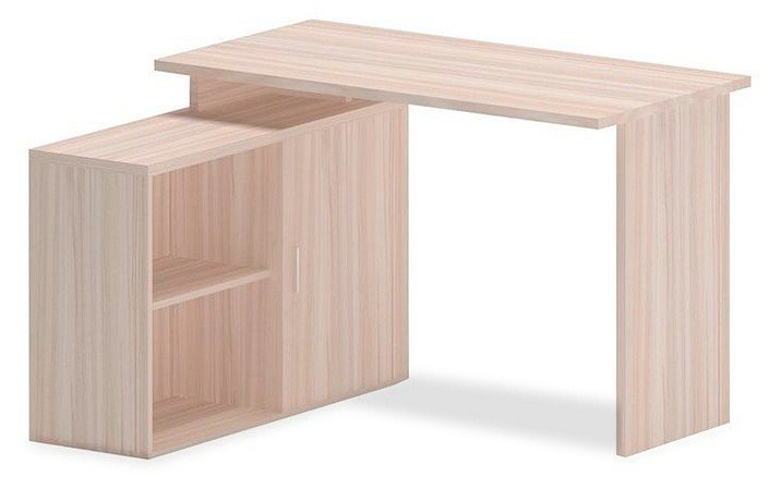 Фото Стол компьютерный Домино Lite СКЛ-ПРЯМ120+ТБЛ-2 MER_SKL-PRYAM120-TBL-2_K - интернет-магазин МегаТерем в Москве