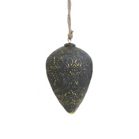 Новогодняя игрушка GV-19C, стекло, grey/gold, ROOMERS FURNITURE