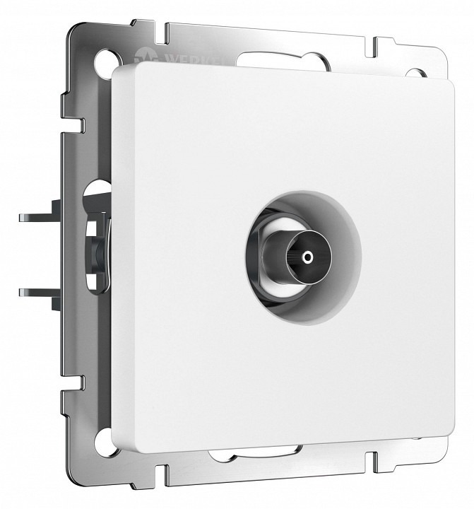 Фото ТВ-розетка без рамки Werkel белый матовый W1183061 WRK_a062409 - интернет-магазин МегаТерем в Москве