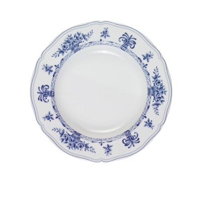Тарелка LNAN032BL004230, 23 см, фарфор, white, blue, LE COQ